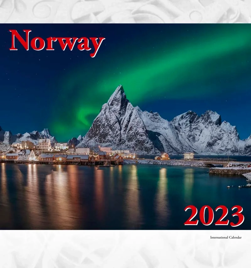 Kalender 2024 Norway 15x16cm Norli Bokhandel