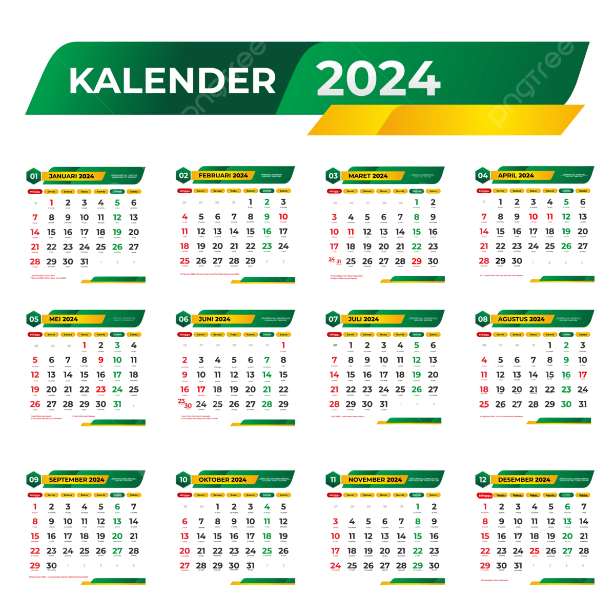 Wochenkalender 2024 Zum Ausdrucken