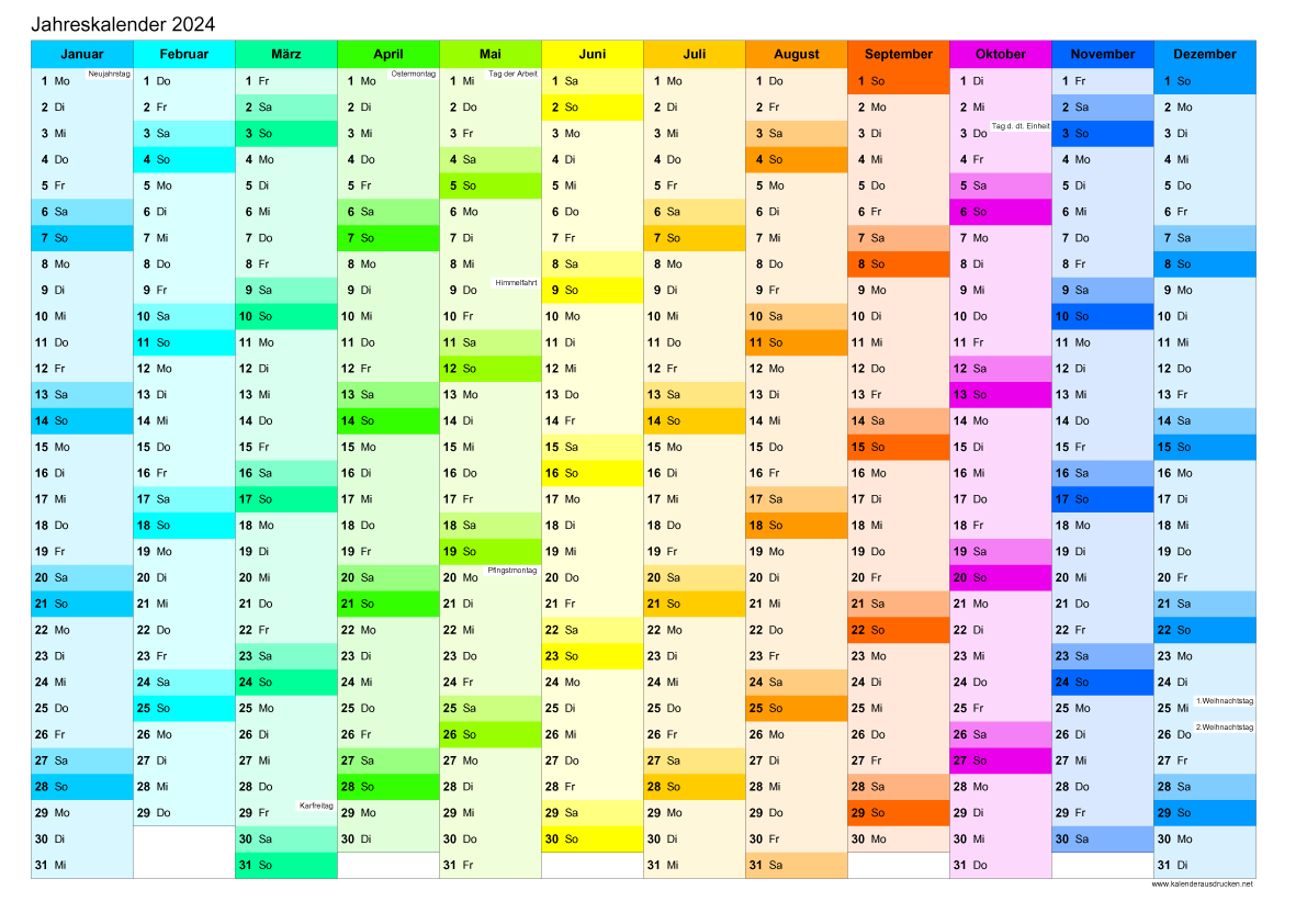 Kalender 2024 Zum Ausdrucken