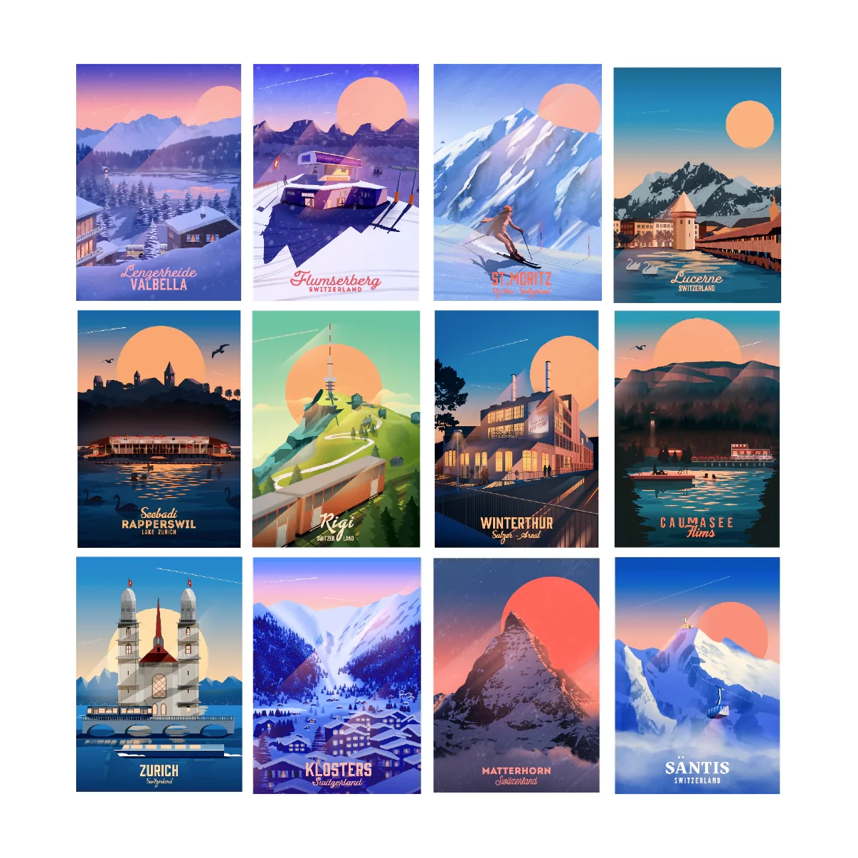 Kalender 2025 Bilder Der Schweiz LEKKA Swiss Posters And Prints