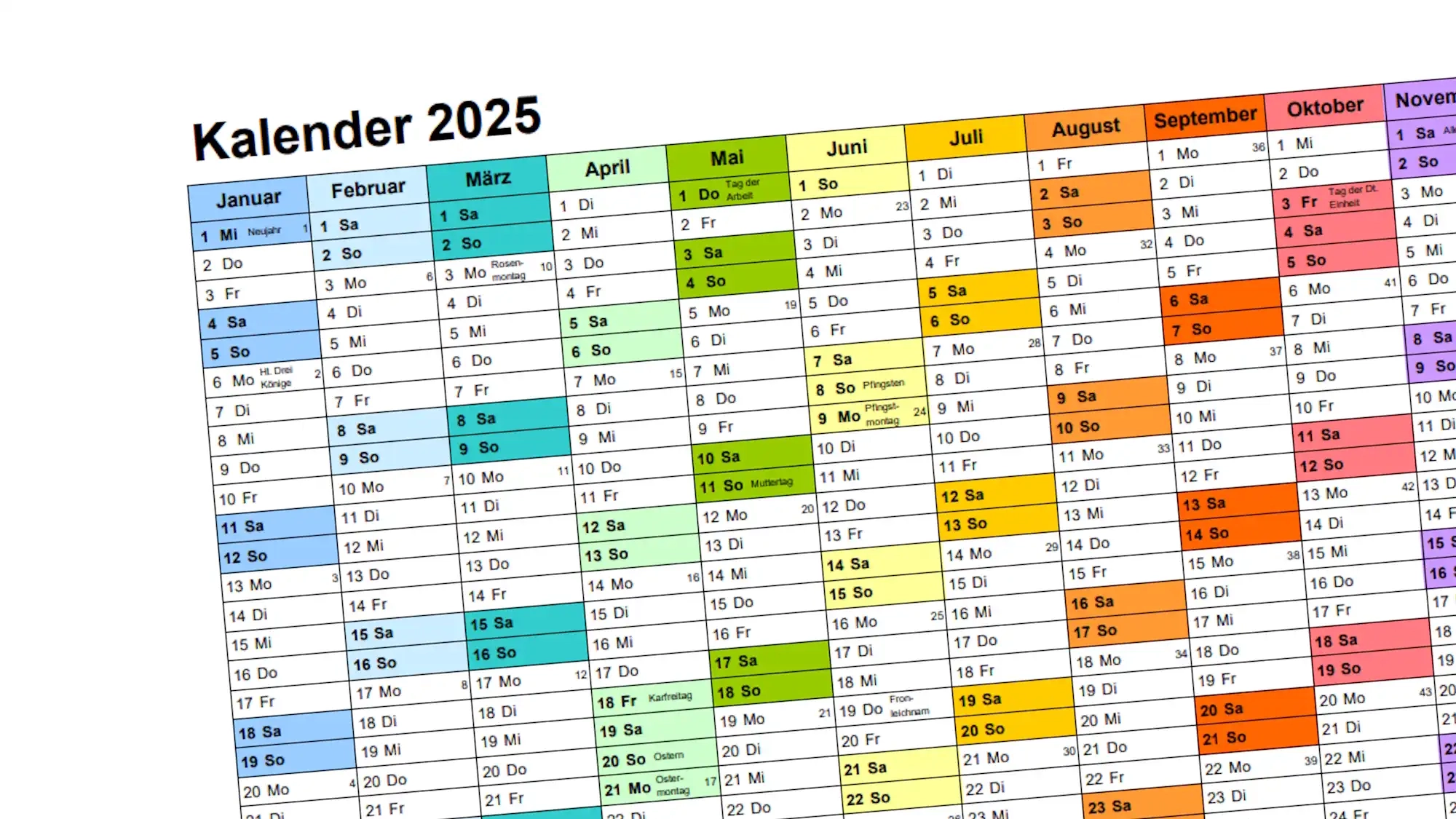 Kalender 2025 Gratis Zum Ausdrucken In Allen Formaten PC WELT Kalender 2025 Gratis Zum Ausdrucken In Allen Formaten PC WELT