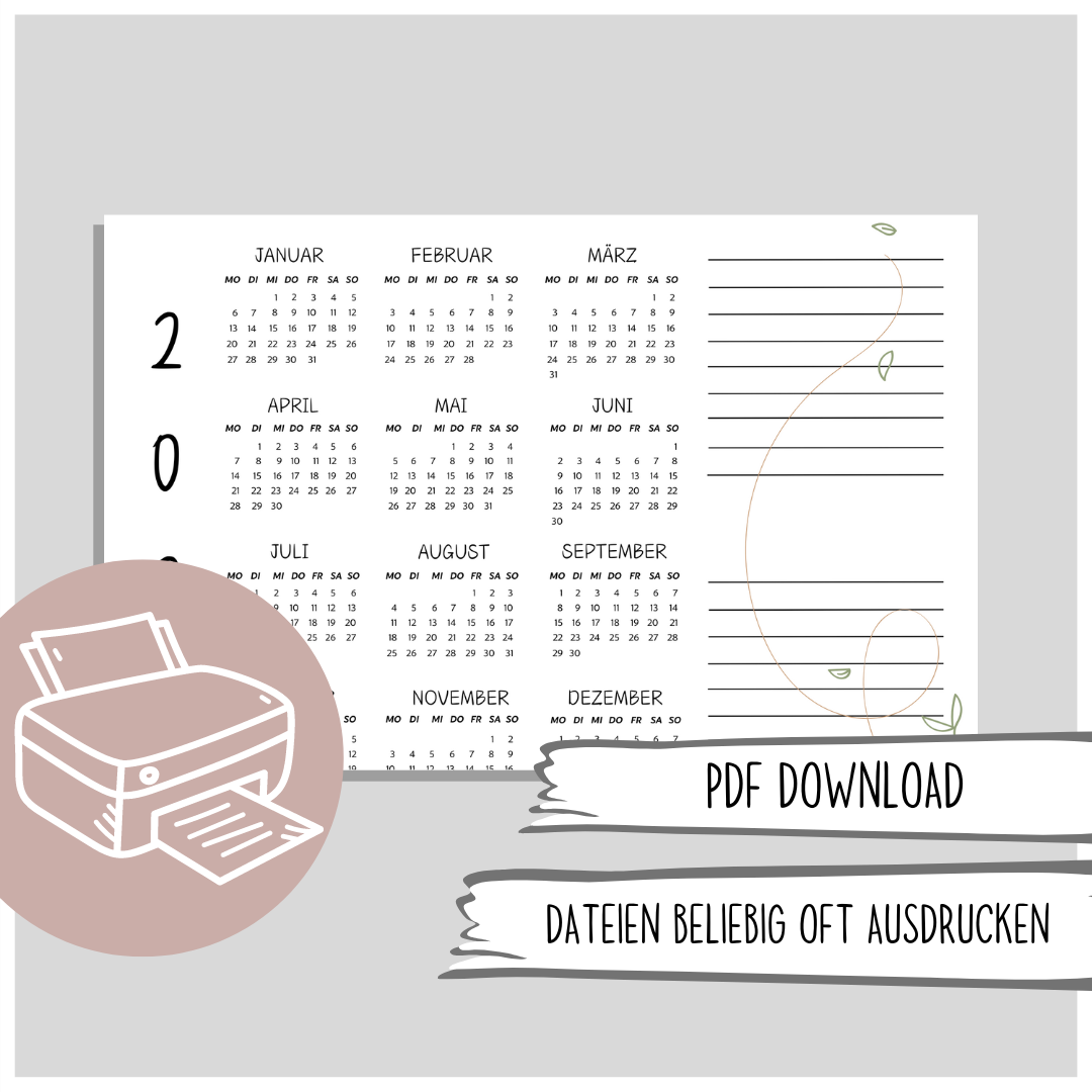 Kalender 2025 Ausdrucken