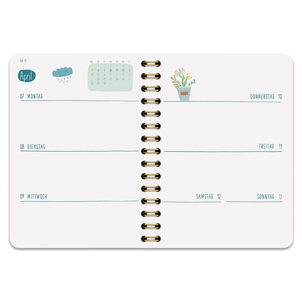 Tagesansich Kalender MIT Stunden