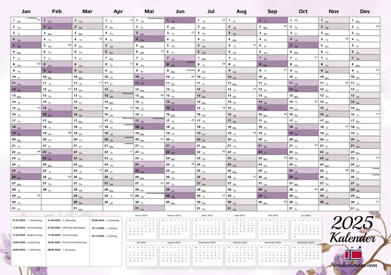 Mabis Kalender 2025