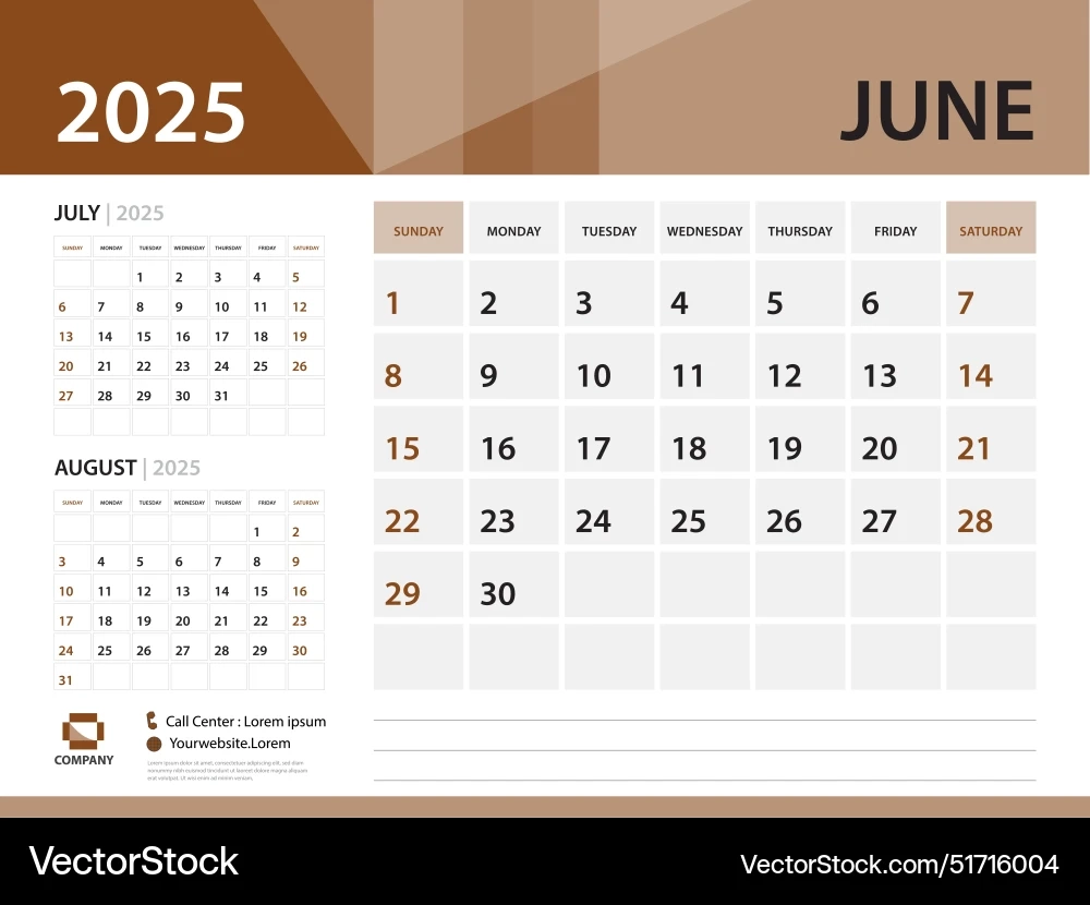 Jahreskalender 2025 Vorlage