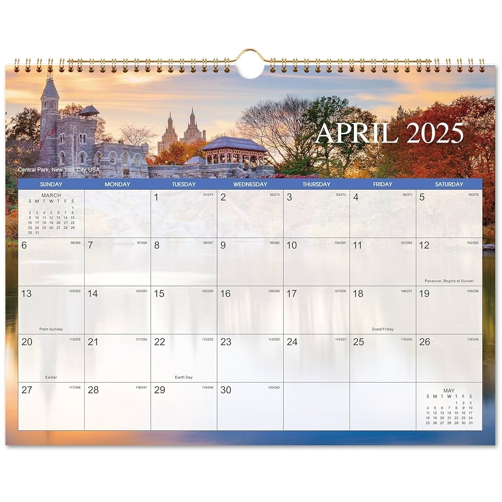 Kalender 2025 Wandkalender 2024 2025 Januar 2025 Dez 2025 38 1 X 29 2 Cm 12 Monatlicher Wandkalender 2024 2025 Doppeldrahtbindung Haken Zum Aufh ngen Dickes Papier Julianische Daten Amazon de B robedarf Schreibwaren