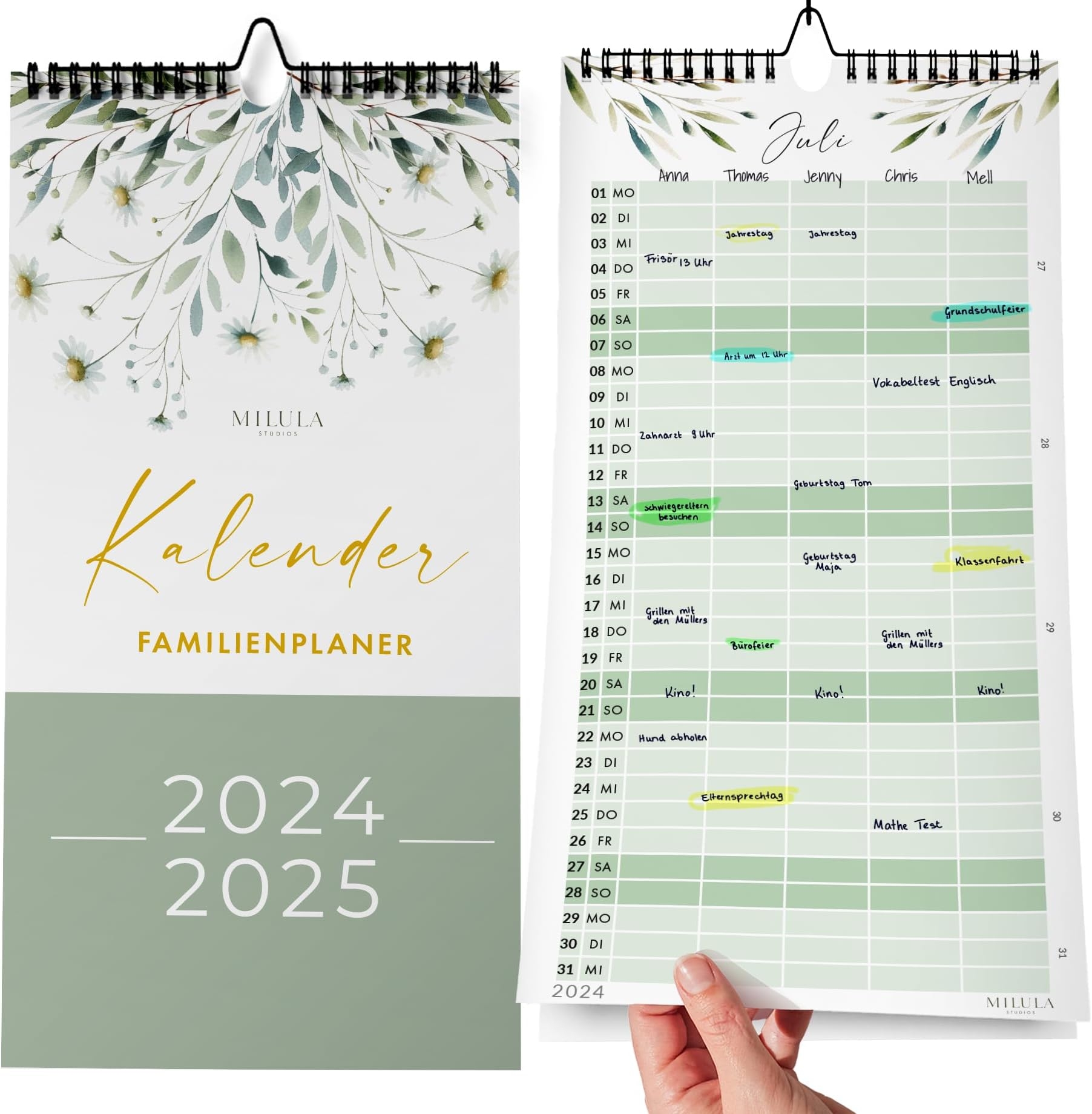 Kalender 2025 Wandkalender Kalender 2024 2025 Wandkalender Familienplaner Kalender Gro Wandkalender 2025 2026