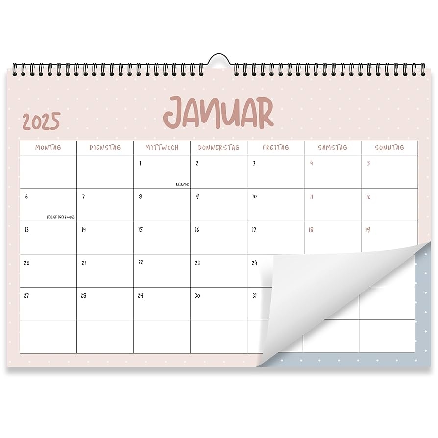 Kalender 2025 Wandkalender Monatskalender Im A4 Querformat Monatskalender 2025 F r Das Ganze Jahr Von Januar Bis Dezember Mit Ferien bersicht Ideal Als Paarkalender Oder Familienplaner Amazon de B robedarf Schreibwaren