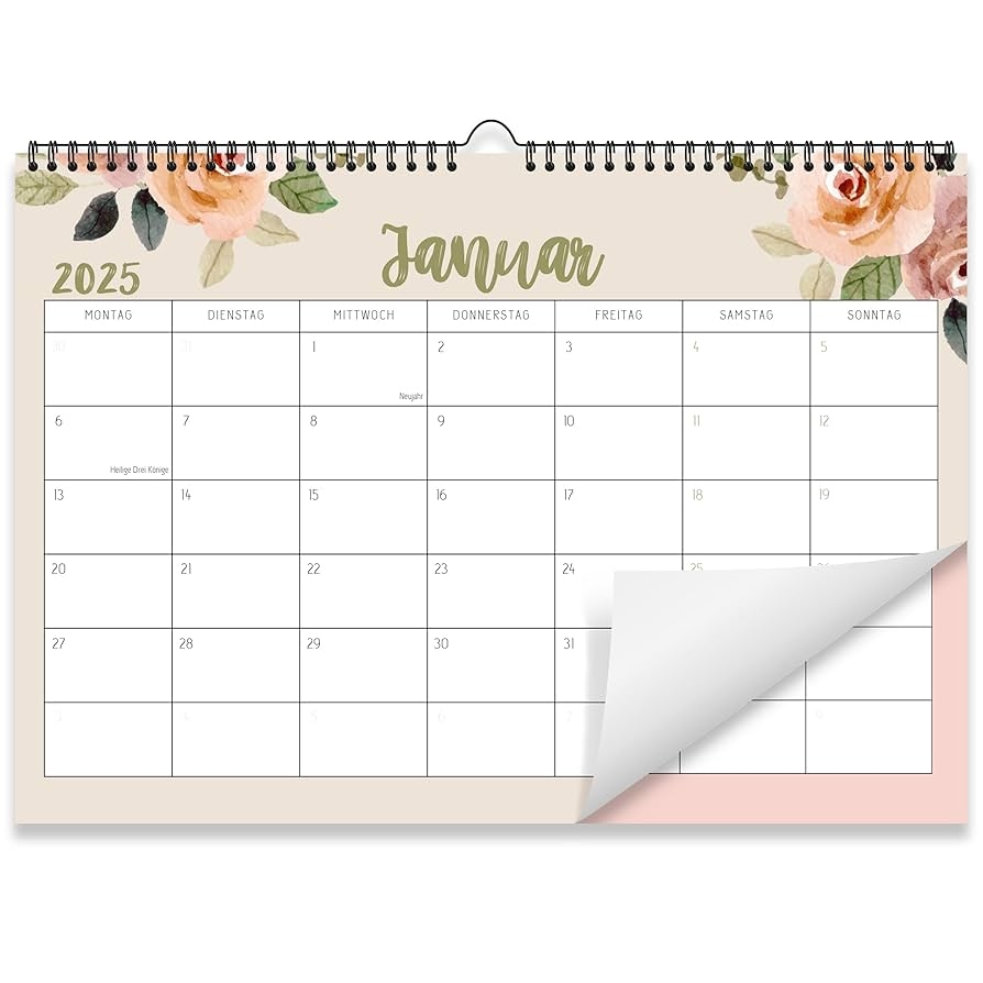 Kalender 2025 Wandkalender Monatskalender Im A4 Querformat Monatskalender 2025 F r Das Ganze Jahr Von Januar Bis Dezember Mit Ferien bersicht Ideal Als Paarkalender Oder Familienplaner Amazon de B robedarf Schreibwaren