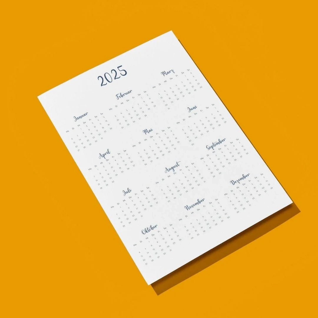 Kalender 2025 MV Zum Ausdrucken
