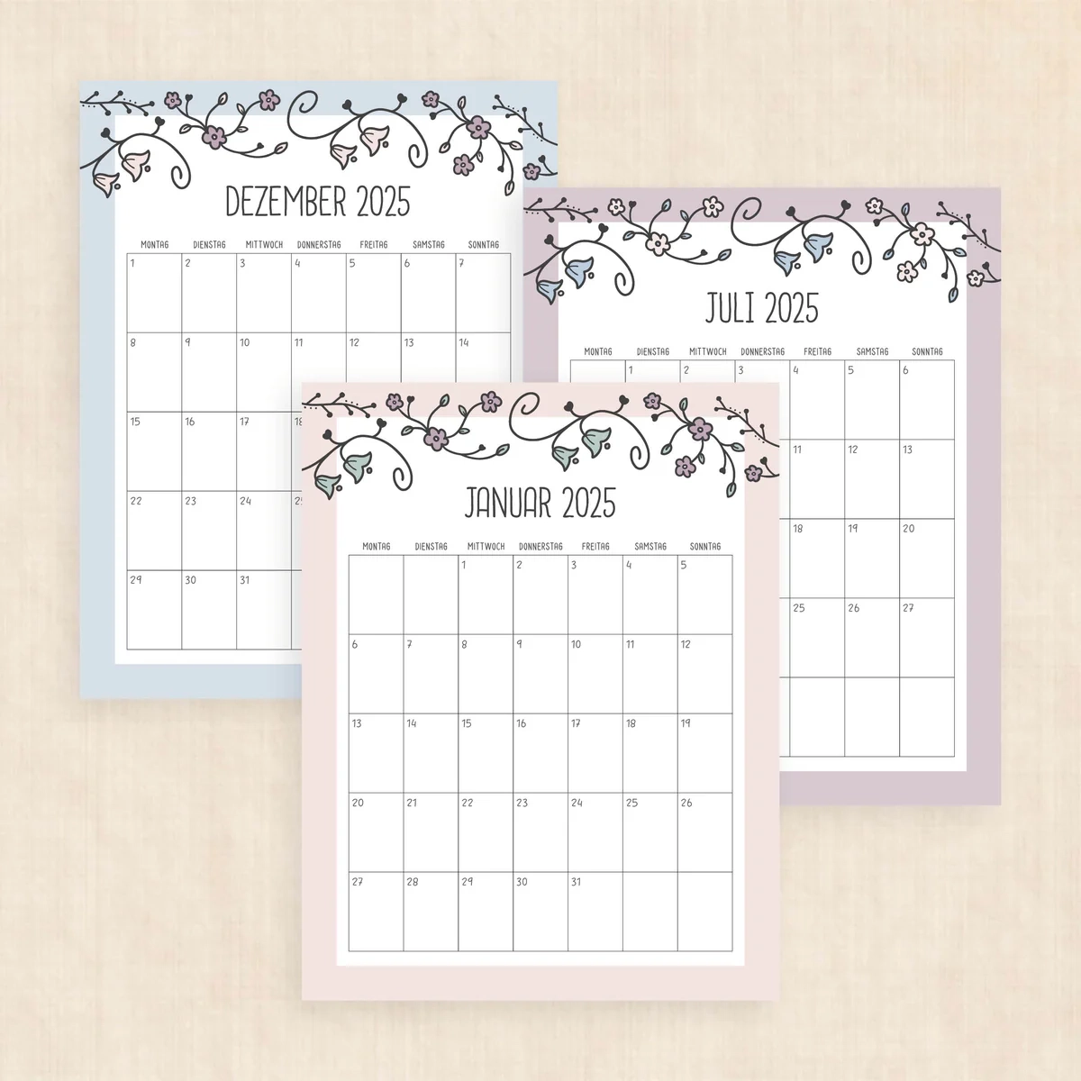 Kalender 2025 Zum Ausdrucken Vintage Vines Kalender 2025 Zum Ausdrucken Vintage Vines