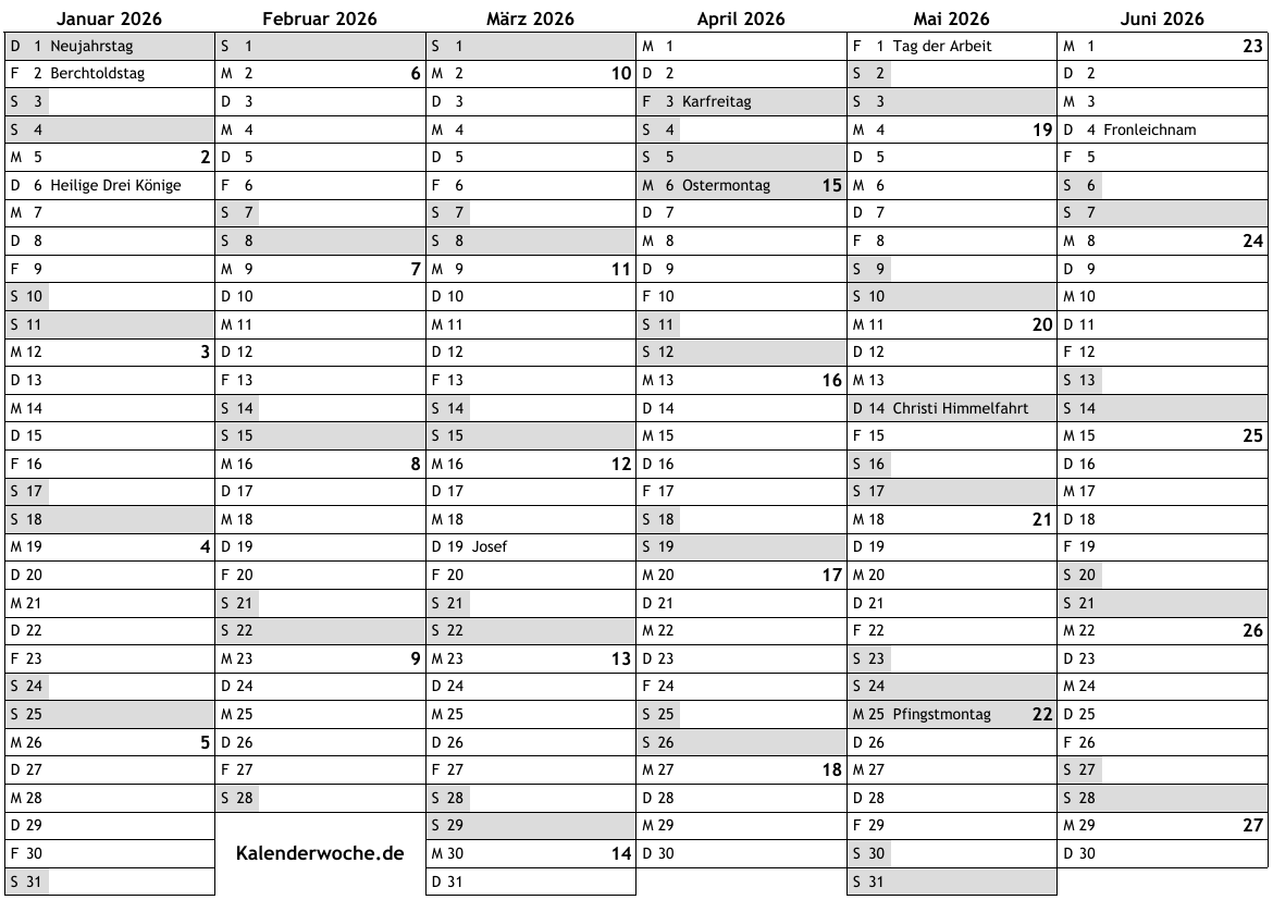 Kalender 2026 Mit Kalenderwochen Und Feiertagen In Schweiz Online Wochenkalender Mit Kw Kostenlos Jahreskalender Wochen Download PDF A4 Drucken Kalender 2026 Mit Kalenderwochen Und Feiertagen In Schweiz Online Wochenkalender Mit Kw Kostenlos Jahreskalender Wochen Download PDF A4 Drucken