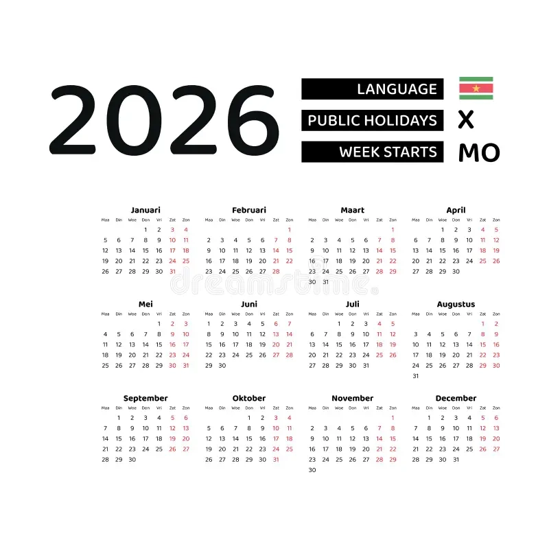 Kalender 2026 MIT Feiertagen