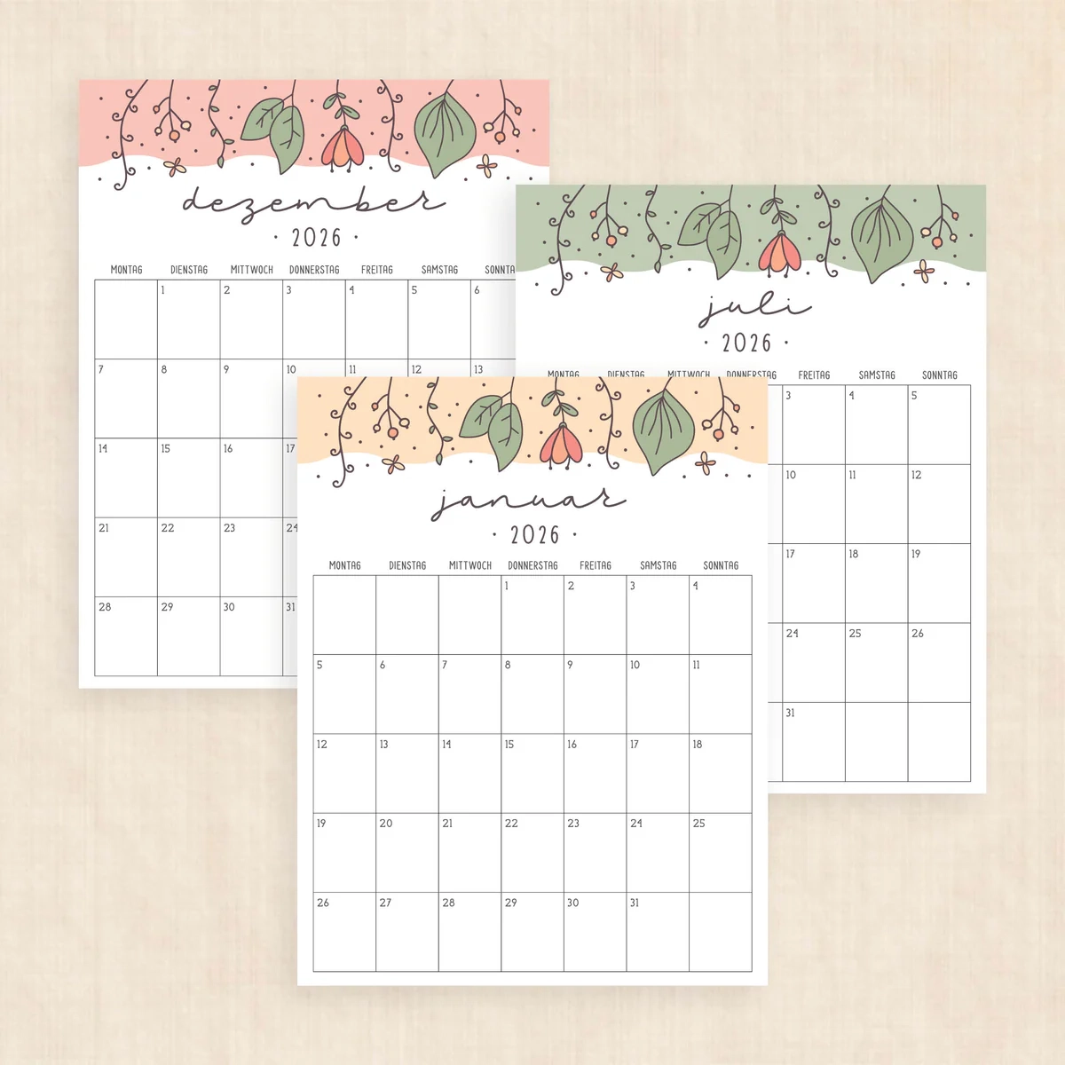 Kalender 2026 Zum Ausdrucken Garden Gala Kalender 2026 Zum Ausdrucken Garden Gala