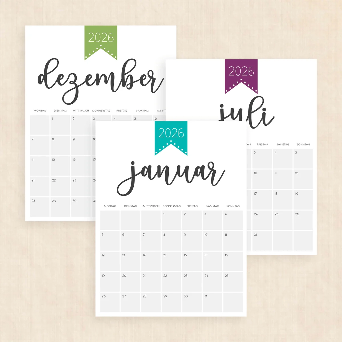 Kalender 2026 Zum Ausdrucken Polished Pride