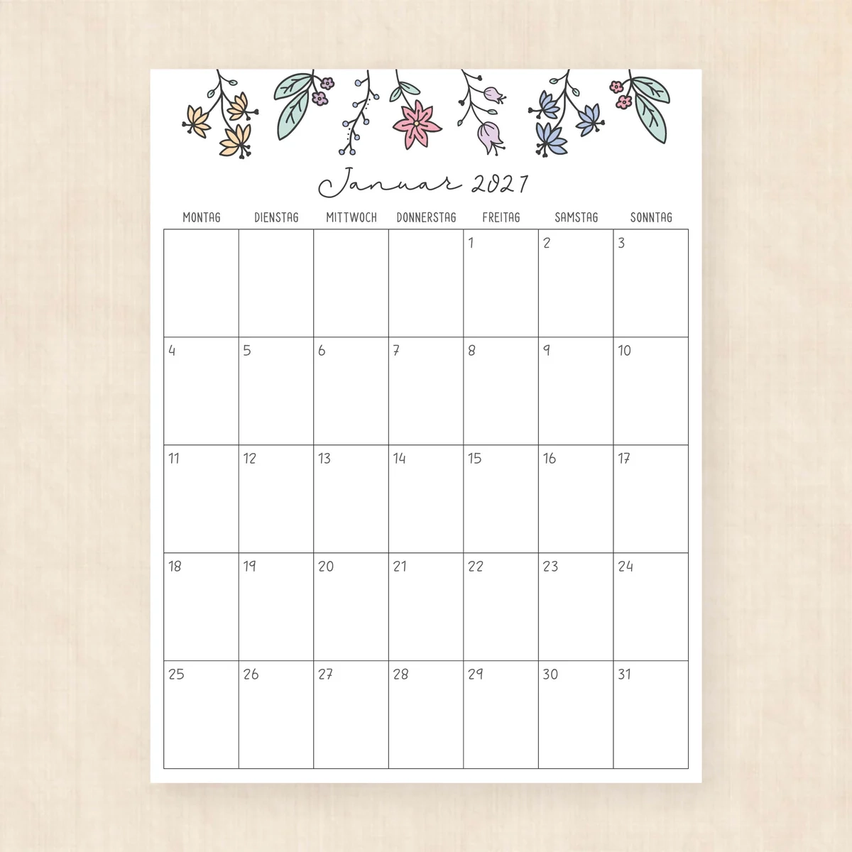 Kalender 2027 Zum Ausdrucken Kostenlos