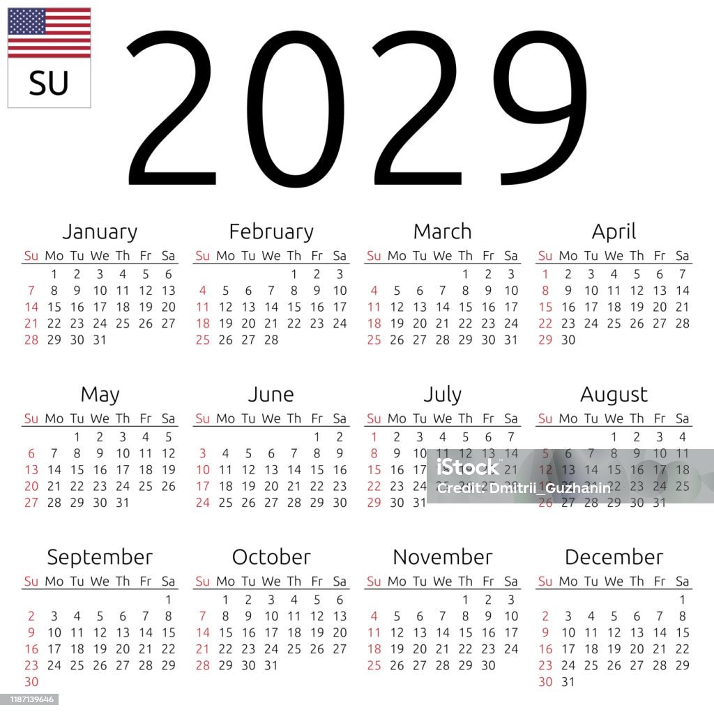 Kalender 2029 Ostern