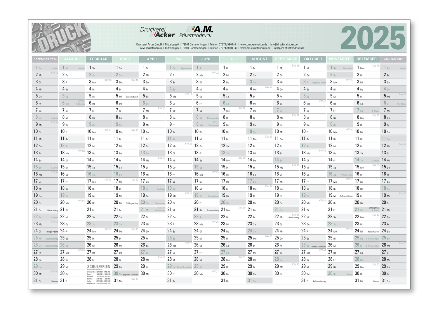A3 Kalender Zum Drucken