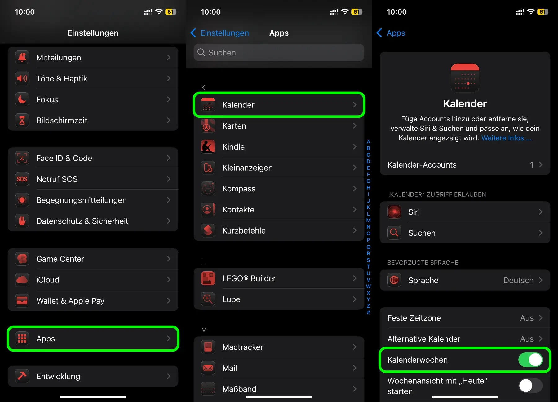 Kalender App Kalenderwoche Anzeigen An IPhone Und Mac Sir Apfelot