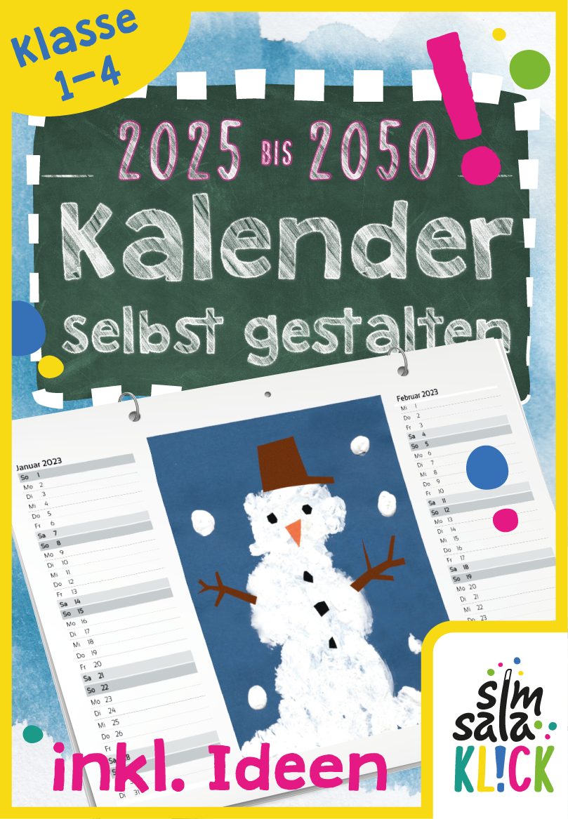 Kalender Ausdrucken Selbst Gestalten Inkl Ideen Bis 2050 Unterrichtsmaterial In Den F chern Kunst Fach bergreifendes