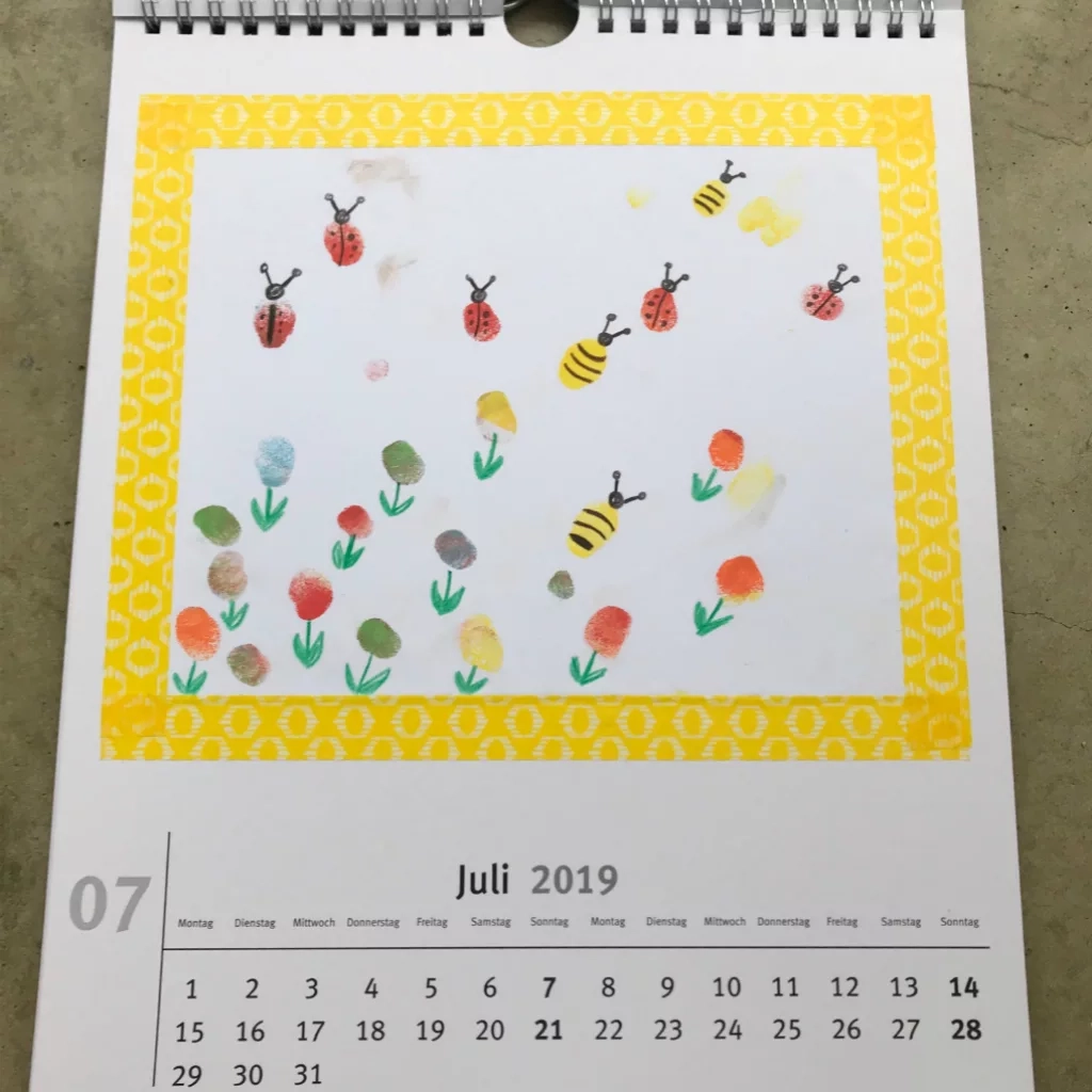 Kalender Basteln Mit Kleinkindern Schatzenkind de