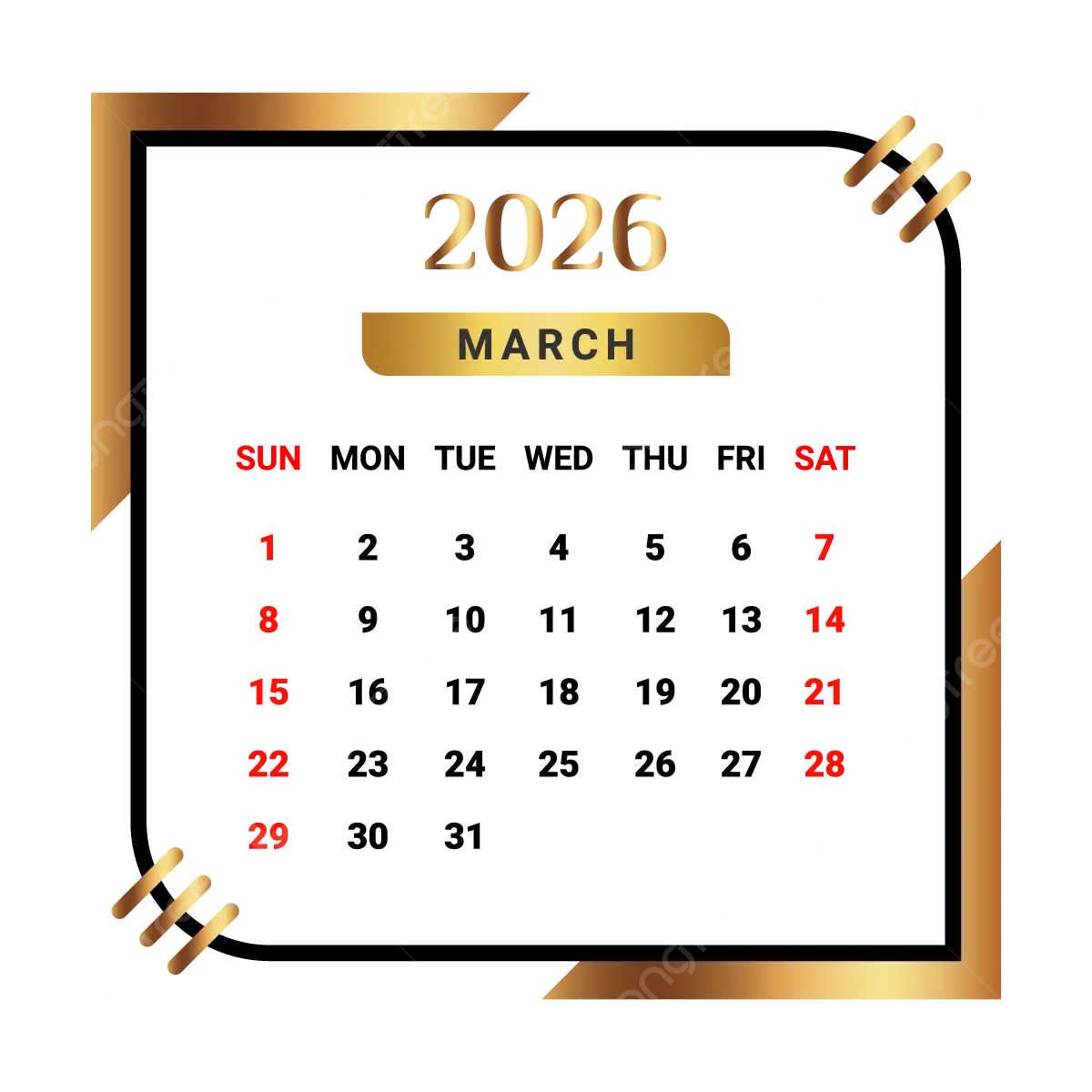 Kalender Maret 2026