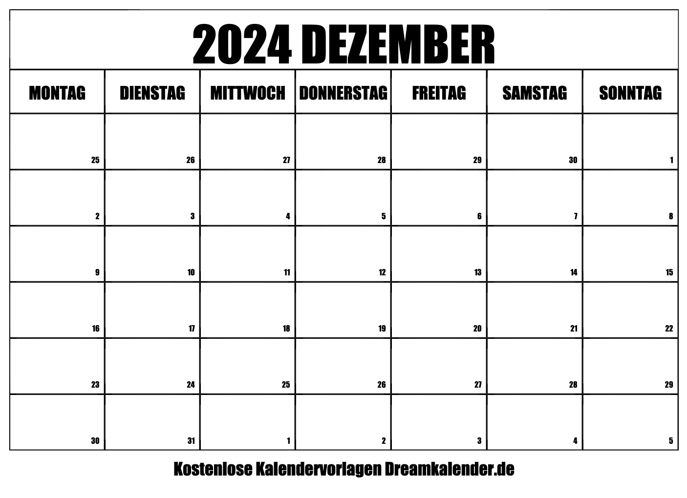 Kalender Dezember 2024 Kalender Dezember 2024