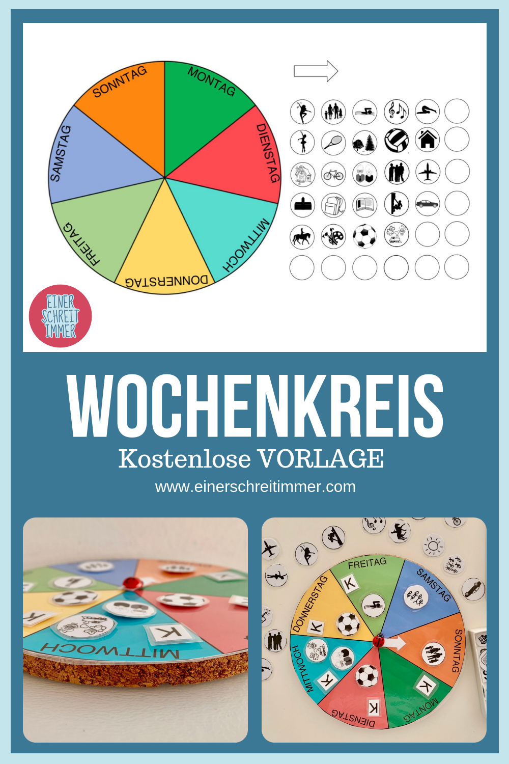 Kalender Kinder Pinterest