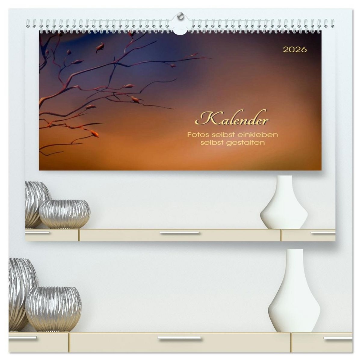 Kalender Fotos Selbst Einkleben Selbst Gestalten hochwertiger Premium Wandkalender 2026 DIN A2 Quer Kunstdruck In Hochglanz Kaufen
