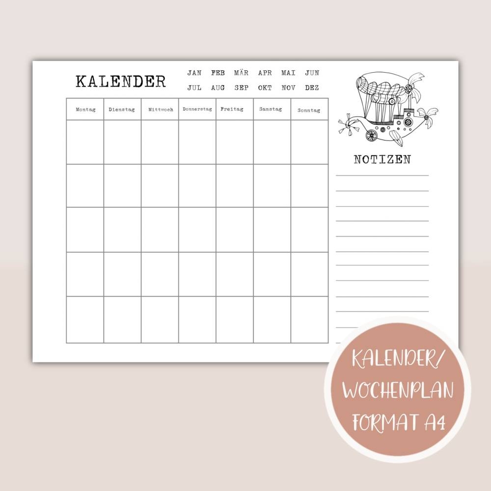 Kalender Jahresansicht Monatsplan Zum Ausdrucken