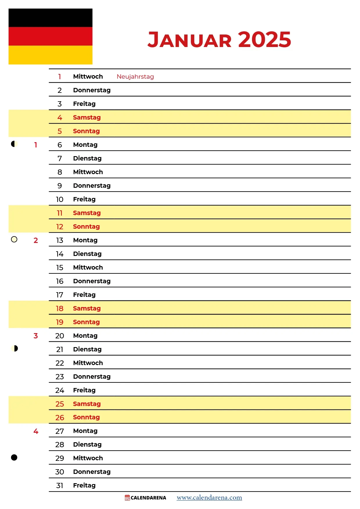Kalender Januar 2025 Deutschland Kalender Januar 2025 Deutschland