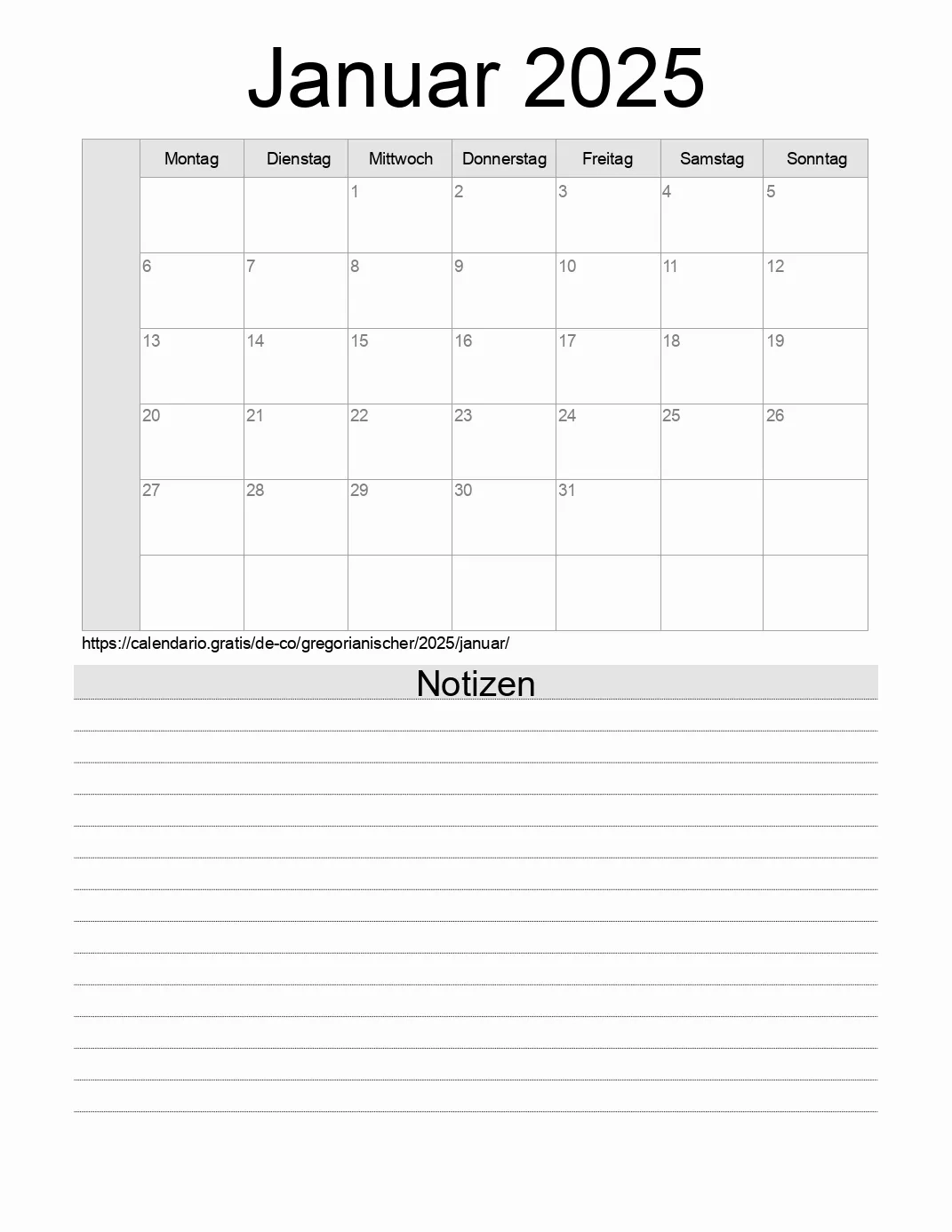 Kalender Januar 2025 Von Kolumbien Auf Deutsch Feiertage Und Mondphase