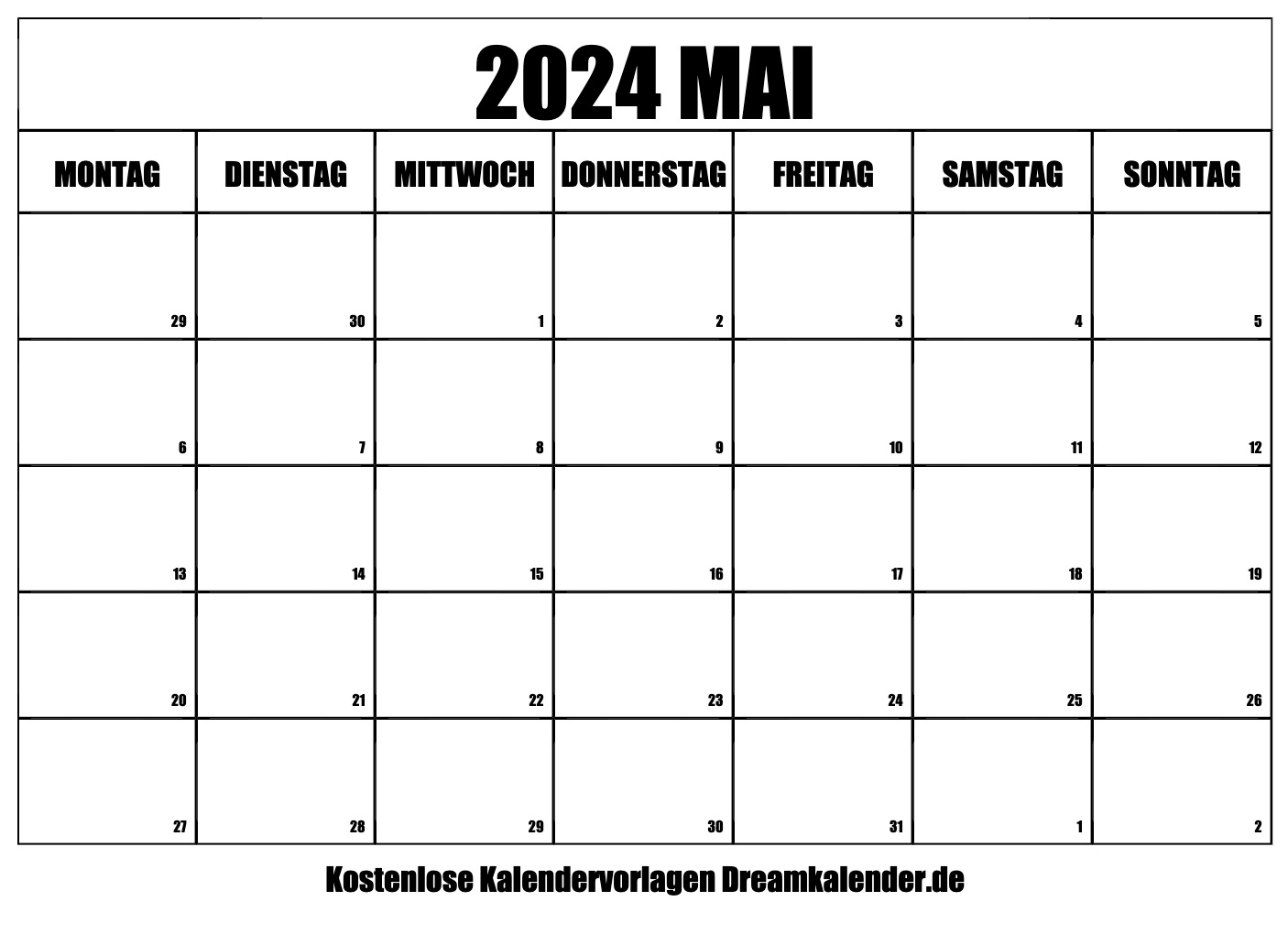 Kalender Mai 2024