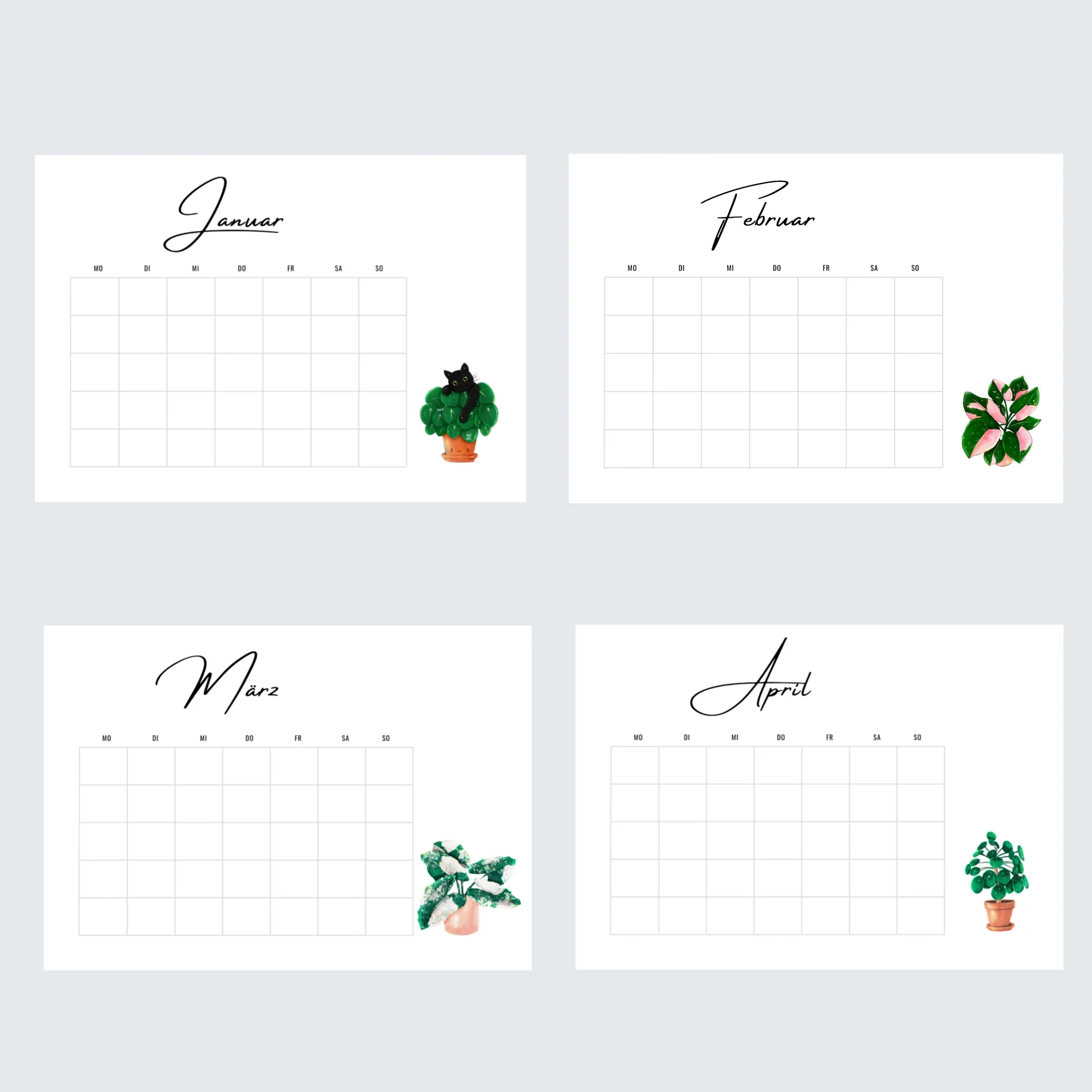 Kalender MIT Monatsübersicht