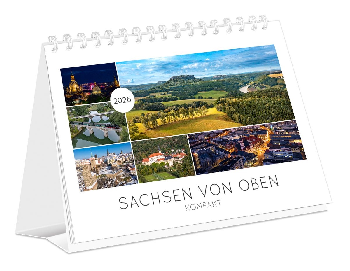 Kalender Sachsen Von Oben Kompakt 2026 Kaufen
