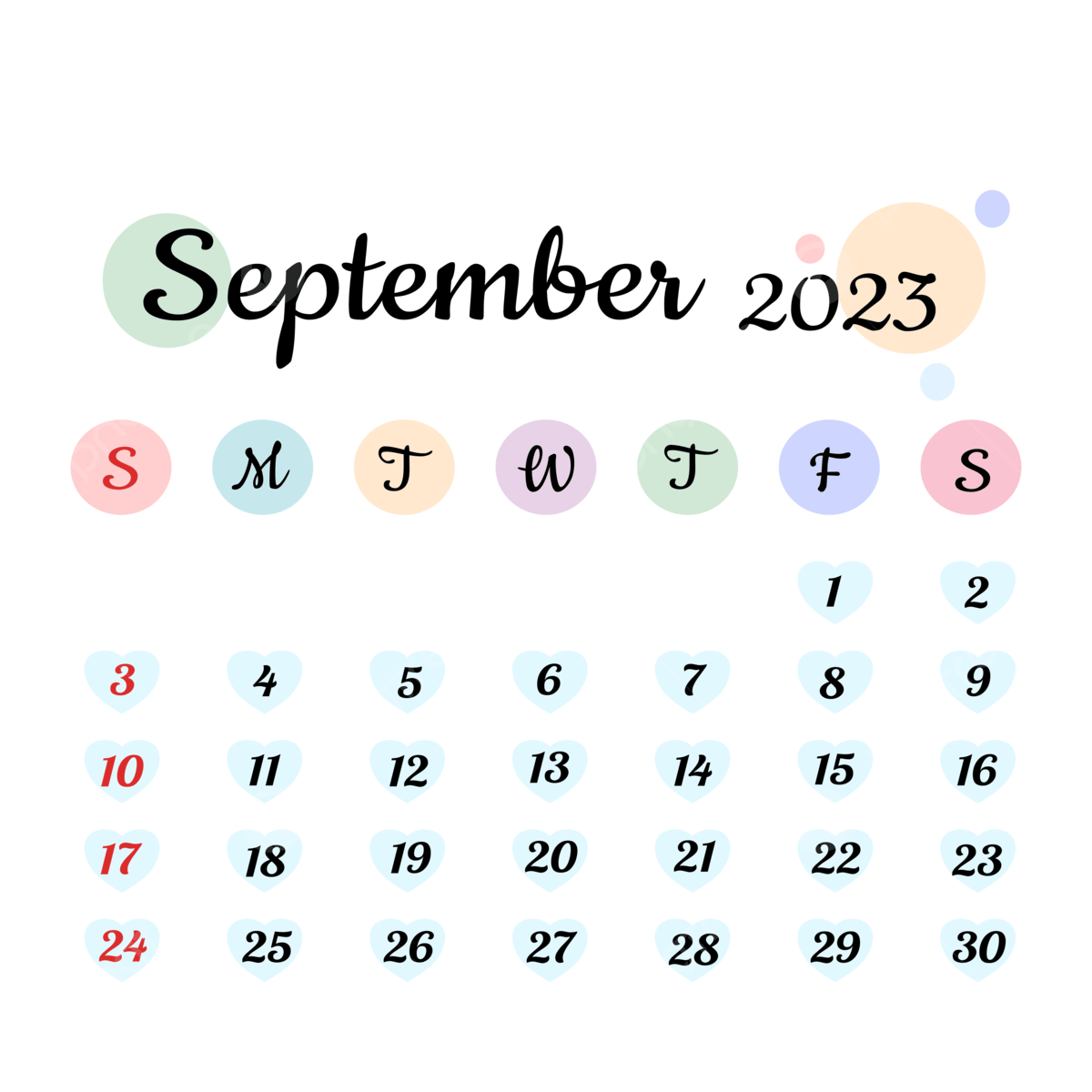 Kalender September 2023 September Monat Kalender 2023 PNG Und Vektor Zum Kostenlosen Download