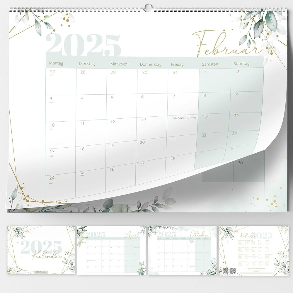 kW Kalender MIT Feiertagen