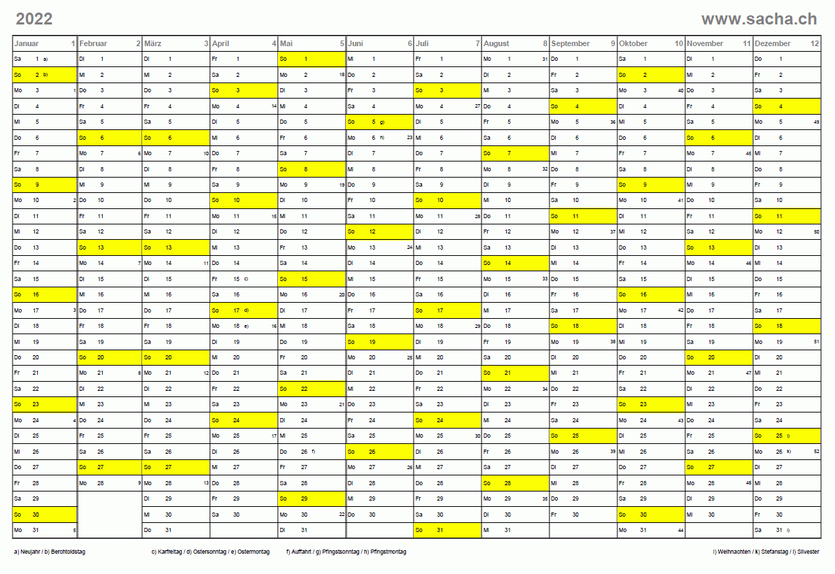 Kalender Zum Ausdrucken 2022 2023 2024