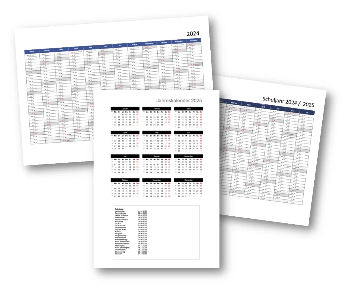 Kalender Zum Ausdrucken 2025 2026 Gratis PDF