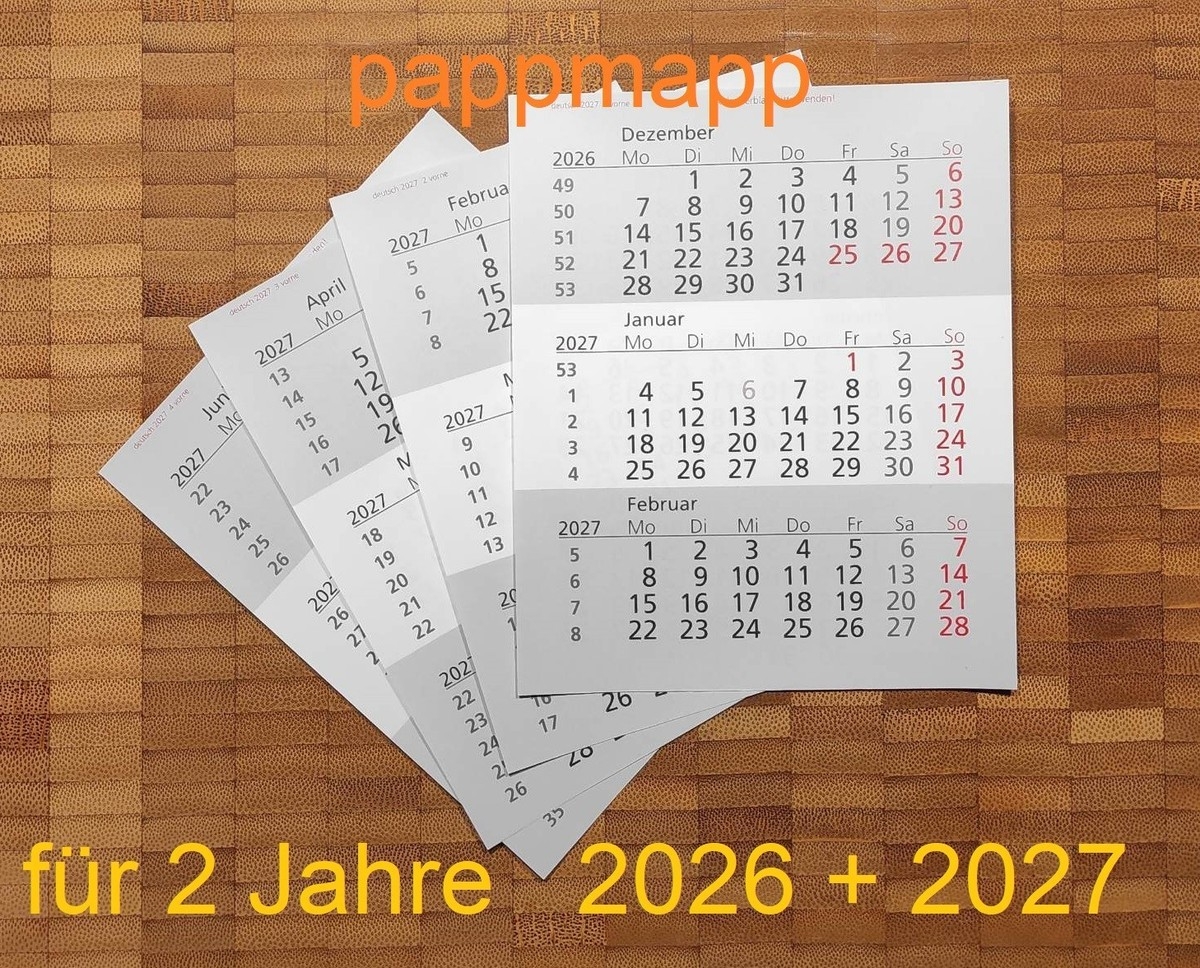 Teure Kalender Aufstellen
