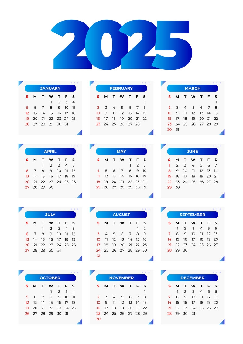 Fotokalender 2025 Vorlagen