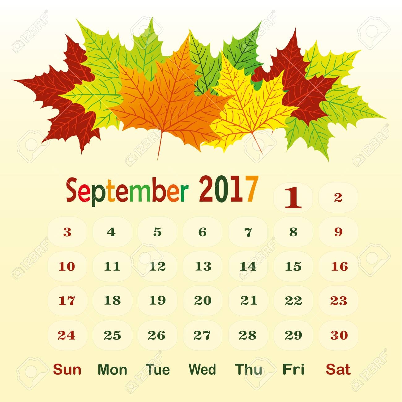 Kalender Beispiel Monat