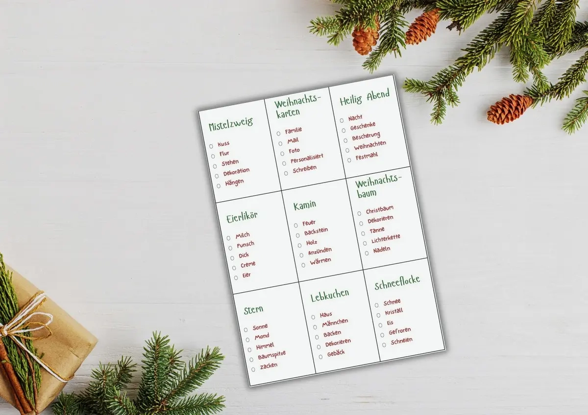 Karten F rs Tabu Spiel F r Weihnachten Kostenlos Ausdrucken