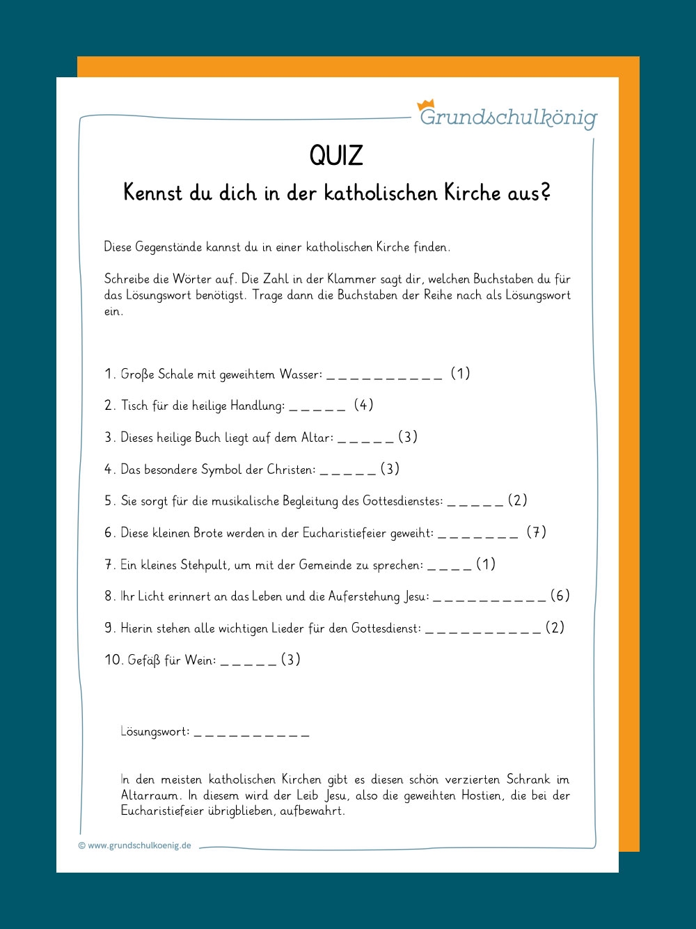 Religion Arbeitsblätter Grundschule Kostenlos