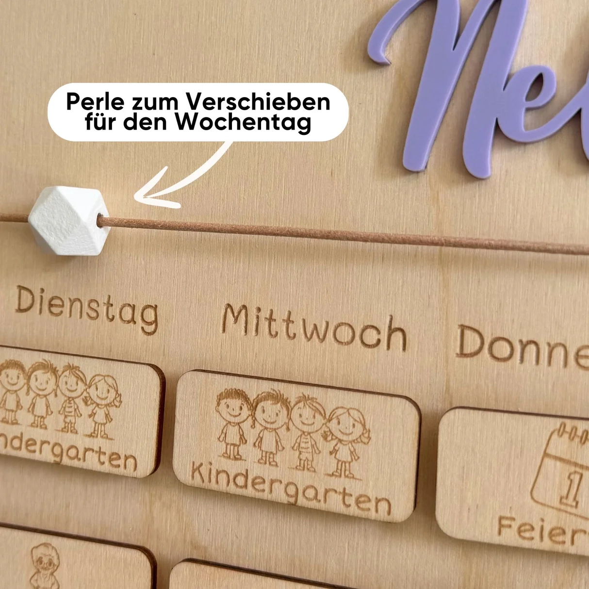 Kinder Wochenplaner Aus Holz Wunsch Kalender
