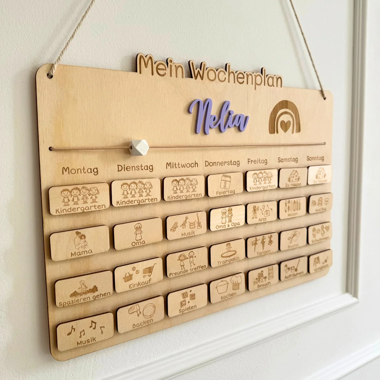 Wandkalender Kita Holz