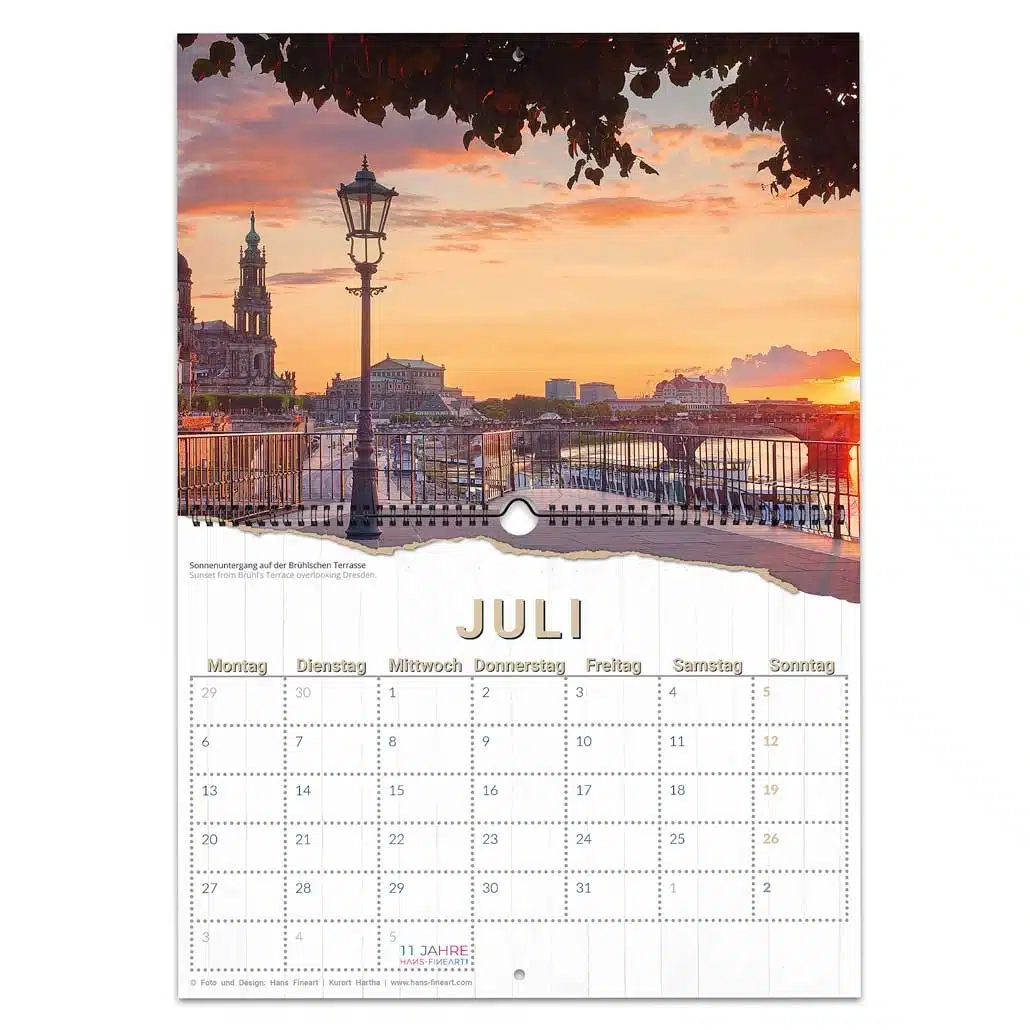 Kleiner Dresden Kalender 2026 A5 Hochkant Zum Aufklappen
