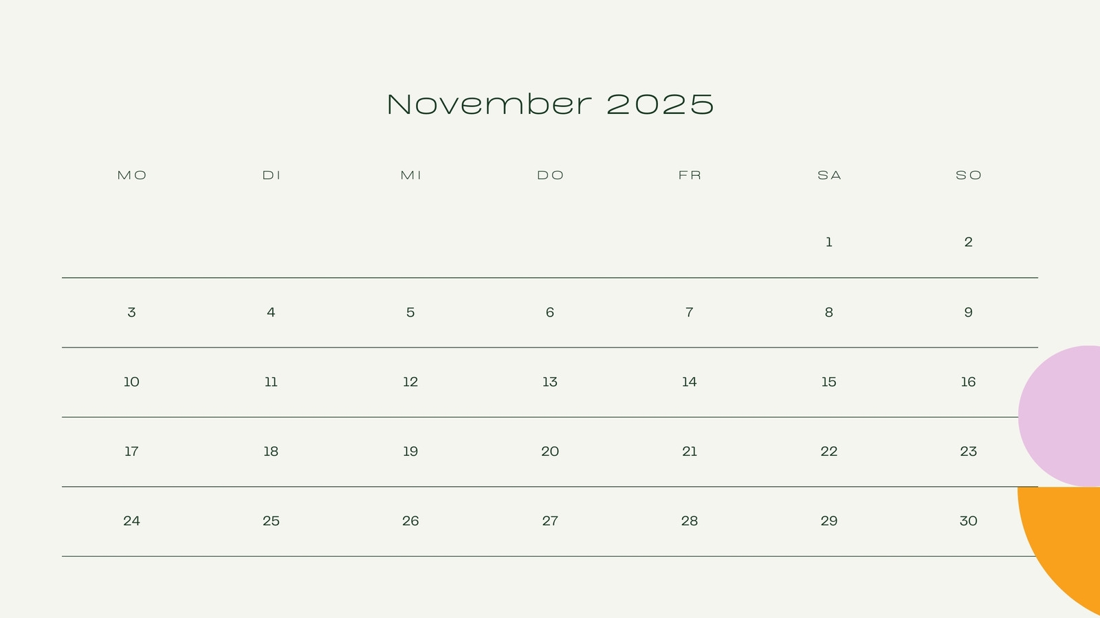 Kostenlos Anpassbare November 2024 Kalender Vorlagen Canva