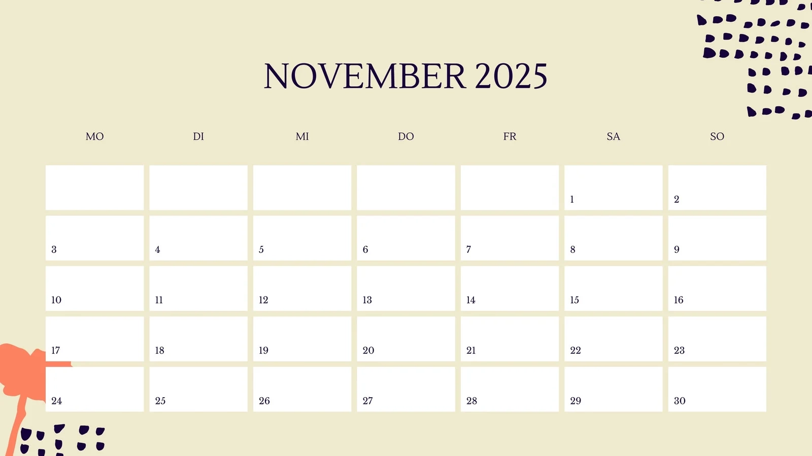 Kalender 24 Monatsweise November Kostenlos