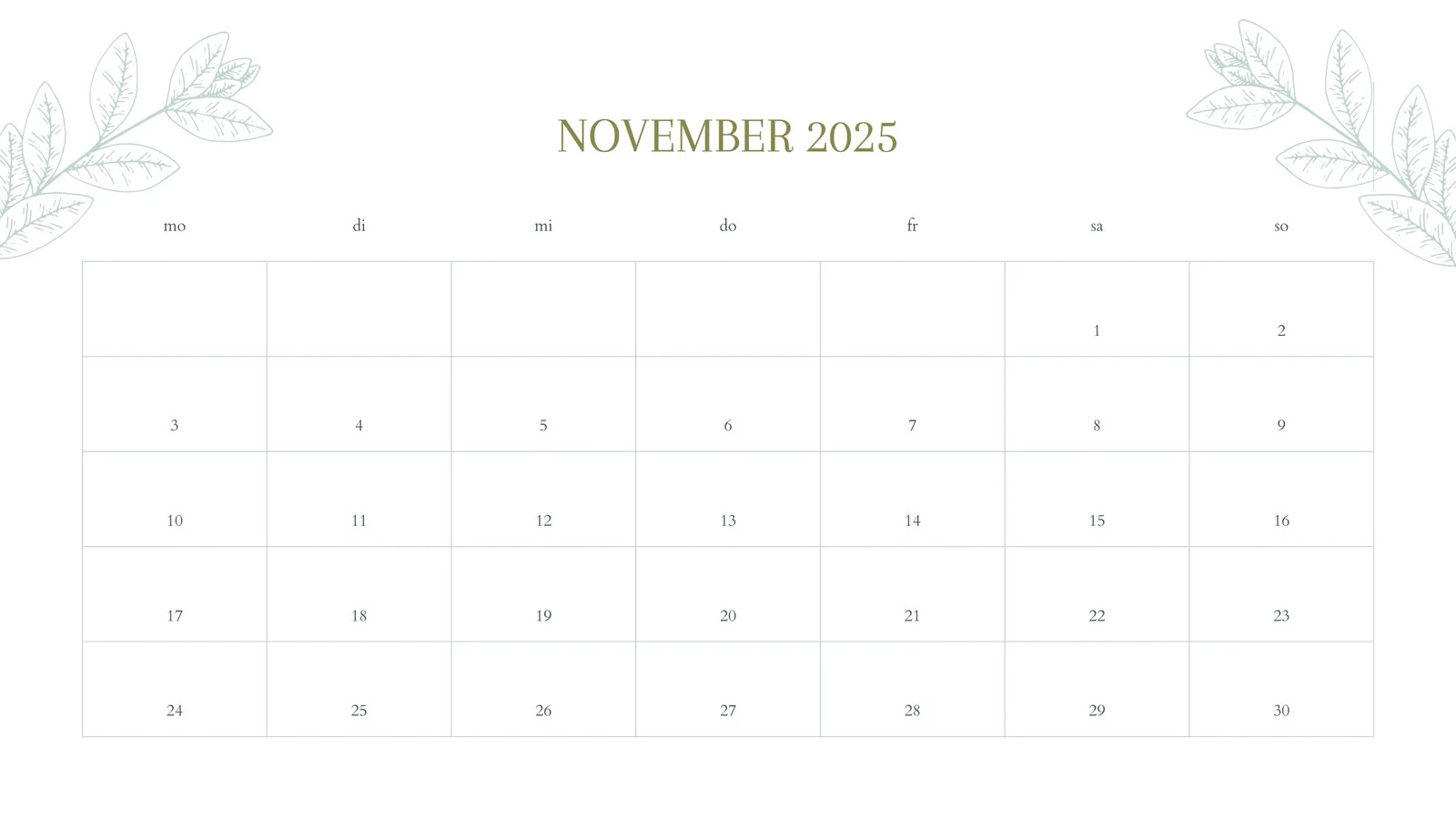 Kostenlos Anpassbare Vorlagen F r Monatskalender Canva